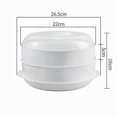 thumbnail image 2 of Kitchen Household Large Double-layer Microwave Steamer, 2 of 4
