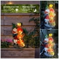 thumbnail image 6 of 11 Inch Solar Garden Gnome Figurine Waterfall Fountain with LED Lights Waterproof Resin Outdoor Statue for Patio Balcony Yard, Fairy Pond Garden Decor, 6 of 9