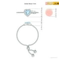 thumbnail image 4 of ANGARA Natural Heart-Shaped Aquamarine Bolo Ring with Diamond Halo in 14K White Gold for Women (Size-4mm) | March Birthstone, Birthday, Anniversary, Jewelry Gift for Women | Natural Aquamarine Ring, 4 of 8