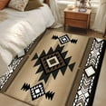 thumbnail image 5 of Area Rugs for Living Room 4x6 Ft, Brown Southwest Non Slip Area Rugs for Kitchen Bedroom Entryway, Farmhouse Boho Aztec Geometric Neutral Washable Carpet Runner Rug Floor Mats for Bedroom Home Decor, 5 of 9