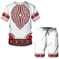 thumbnail image 4 of Traje con estampado digital 3D de pueblos indígenas africanos de estilo retro, camiseta y pantalones cortos de hip hop, chándal masculino/femenino, top de verano, 4 of 5