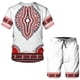 thumbnail image 4 of Traje con estampado digital 3D de pueblos indígenas africanos de estilo retro, camiseta y pantalones cortos de hip hop, chándal masculino/femenino, top de verano, 4 of 5