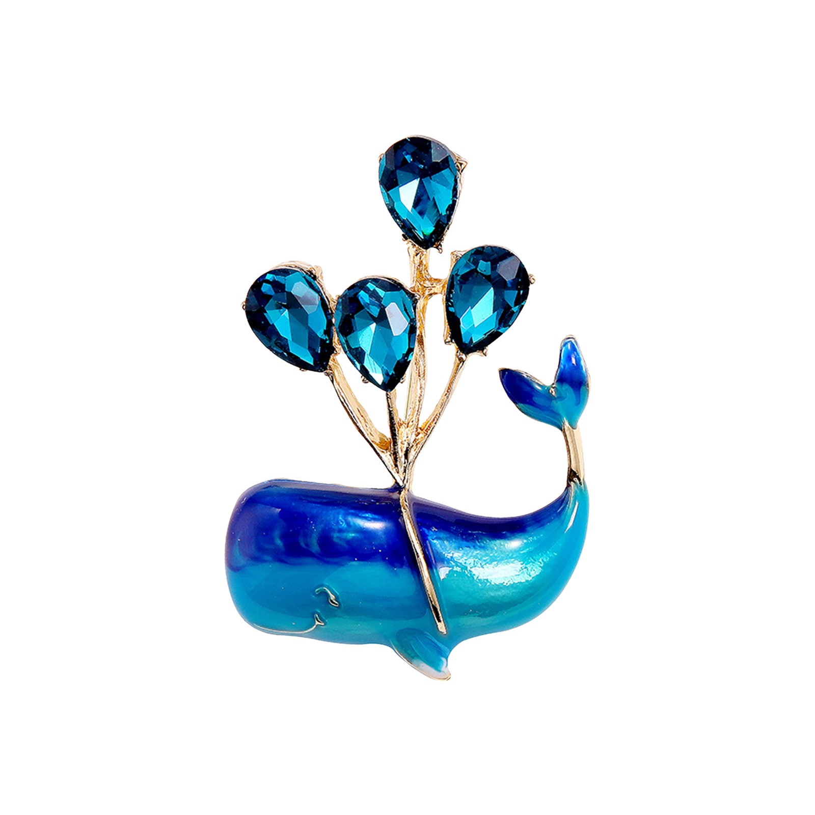 Brooches for Women Pin Brooch Blue Acrylic Star Pattern Beach Ocean Sea