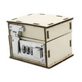 thumbnail image 4 of Siruishop DIY Lockbox Making Material Wooden Handcrafted Durability Gift Teaching Aids Small, 4 of 8