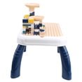 thumbnail image 3 of Mesa de escritura de juguetes de bloques de construcción 2‑1 para niños pequeños que aprenden el escritorio de construcción educativo Toy3003‑2C, 3 of 14