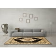 thumbnail image 3 of Ahgly Company Indoor Rectangle Medallion Brown Traditional Area Rugs, 2' x 5', 3 of 4
