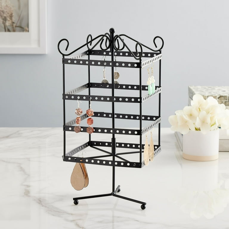 Rotating metal earring rack deals