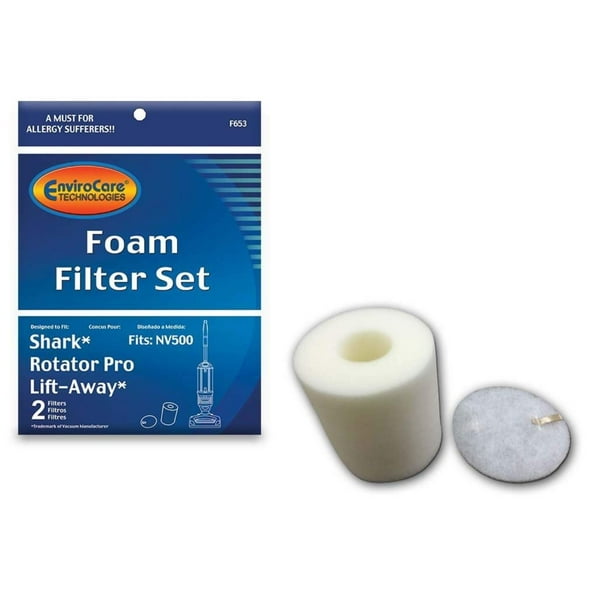 Replacement Foam Filter Kit for Shark Rotator Pro NV500 Series 2
