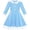 Blue, variant on Sunny Fashion Girls Dress White Collar Velvet Long Sleeve Blue Swing Dress 4 Years