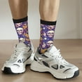 thumbnail image 6 of Bingfone Compression Socks for Women and Men Long Socks for Running Athletic Cycling Nurse- rock Skull record, 6 of 6