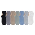 thumbnail image 2 of Namzi 3 pares de calcetines invisibles para hombre, antideslizantes, con agarre de silicona, transpirables, de corte bajo y estilo casual, color blanco., 2 of 5