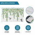 thumbnail image 6 of Spring Botanical Placemats Set of 6, Watercolor Leaves Flowers Birds Country Placemats for Dining Table, Place Mats for Kitchen Tabletop, Waterproof Wipeable Dining Table Mats Set, 6 of 9