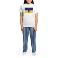thumbnail image 4 of CafePress - Glory To Ukraine Pajamas - Women's Short Sleeve Print T-Shirt and Pants Light Cotton Pajama Set, 4 of 7