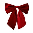 thumbnail image 2 of 14.2" Large Velvet Christmas Bows – 3D Decorative Bowknot Ornaments for Tree, Wreath, Garland, Door, Fireplace & Wedding Décor, Elegant Holiday Bow Decoration Supplies Indoor Outdoor (Wine Red), 2 of 5