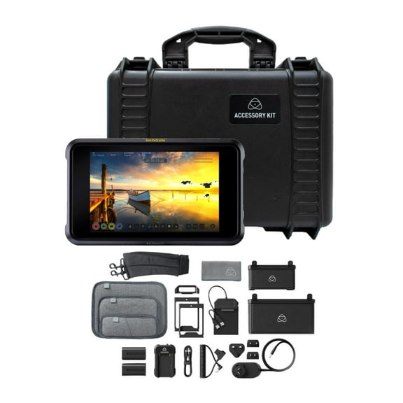Atomos Shogun 7.2-Inch HDR Pro and Cinema Monitor, Recorder, and Switcher Bundle with Universal Accessory Kit (2 Items)