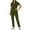 Army Green, variant on Scrubs Set for Women Stretch V-Neck Scrub Top Skinny Cargo Scrub Pants with Pockets