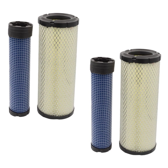2 Pack Engine Air Filter Kit, Inner & Outer Compatible with John Deere Z840A, 647A, 657A, 717A, 727A, 997, Z810A, Z820 Replaces M131802, M144100, M164264, M131803, M144098