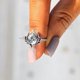 thumbnail image 5 of Anillo de plata de ley "Sin barro ni loto" para esposa, regalo de aniversario, cumpleaños, joyería para mujer, 5 unidades, color blanco, 5 of 5