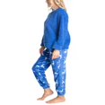 thumbnail image 2 of Ensemble de Pyjama en Peluche Sherpa pour Femmes et Plus Violet/diamant Moyen, 2 of 4