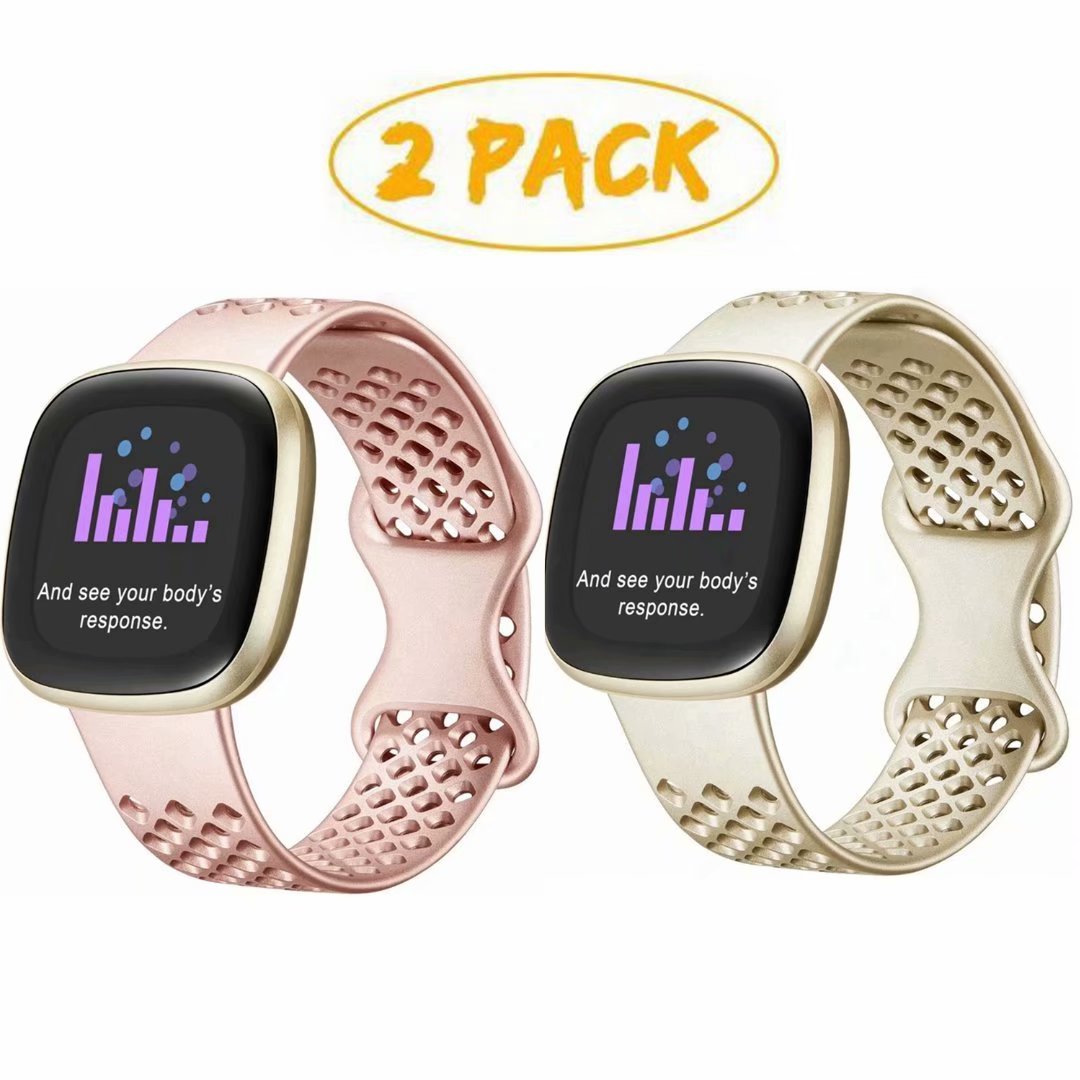 2 Packs Replacement Fitbit Versa 3 Band/Fitbit Sense Smartwatch