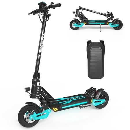 Skeri Electric Scooter for Adults 48V 500W (750W Peak) Motor 13Ah Battery 35MPH Speed 10 Pneumatic Tires Foldable Off-Road E-Scooter with LED Display UL2272