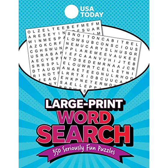 Pre-Owned USA Today Puzzles USA Today Large-Print Word Search: 350 Seriously Fun Puzzles, (Paperback)