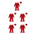thumbnail image 2 of Kearding Traje de Navidad para niñas Festival de manga larga Fondo de campana con sombrero Traje de Navidad Traje de recién nacido Ropa de Type2 NO2, 2 of 6