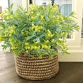 thumbnail image 7 of 8 Bundles Artificial Flowers for Outdoor, UV Resistant Fake Plastic Flowers Plants No Fading Faux Flowers for Garden Window Box Office Home Bedroom Living Room Decor (Yellow), 7 of 7