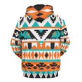 thumbnail image 3 of Colorful Geometric Lines Men's Women Vintage 3D Hooded Sweatshirt - All-Season Loose Fit Streetwear, 3 of 6