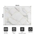 thumbnail image 5 of White Gold Geometric Marble Door Rugs,Washable Non Slip Door Mats Indoor,Decorative Door Mats,Entry Mat Indoor for Entrance,Bedroom,Kitchen,Bathroom,16"x24", 5 of 6