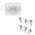 thumbnail image 1 of Cebo Artificial Del 12pcs, Señuelo Salmones De Baja De Las Moscas Secas De Con Mosca, 1 of 6