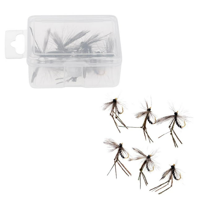 Cebo Artificial Del 12pcs, Señuelo Salmones De Baja De Las Moscas Secas De Con Mosca