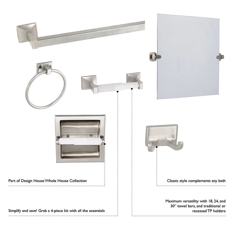Wall-Mounted Polished Chrome Towel Ring photo 3