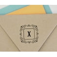 thumbnail image 4 of Printtoo Alphabet X Monogram Initial Square Swirl Border Self Inking Rubber Stamp Office Stationary, 4 of 7
