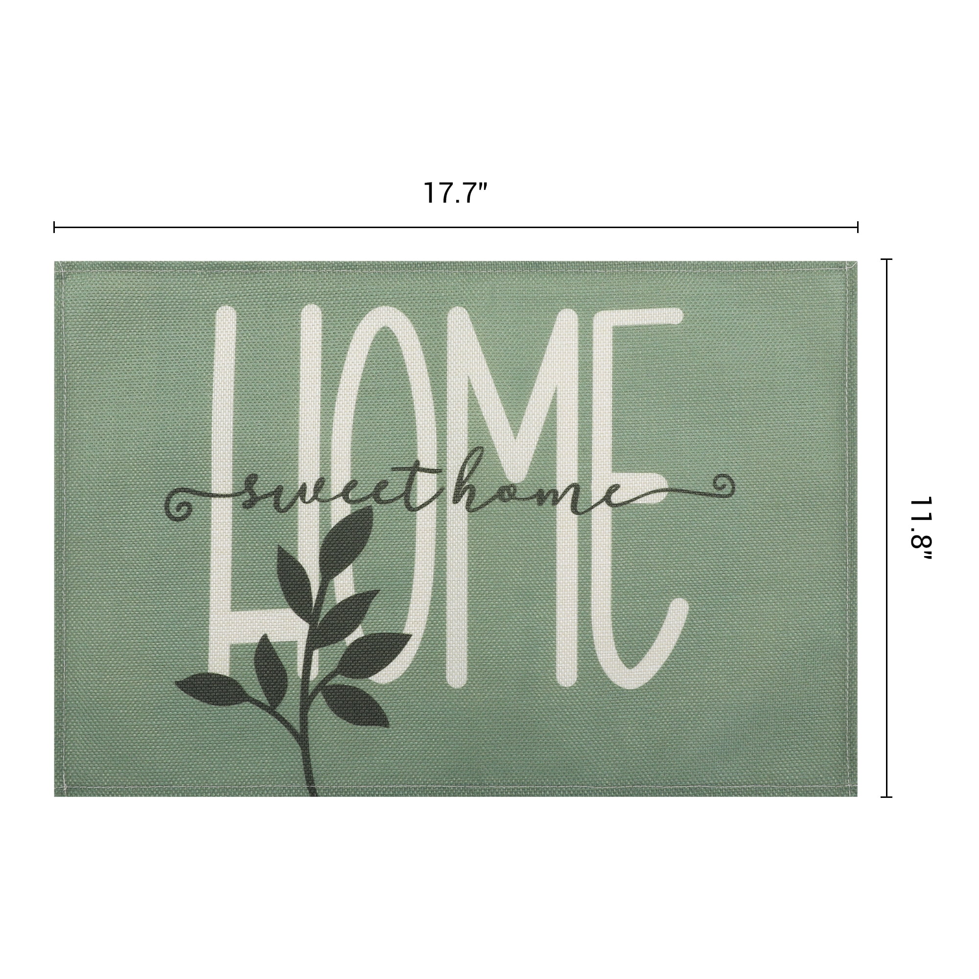 Unique Bargains Plastic Placemats Set of 6 for Dining Table Decor Indoor Home Letters