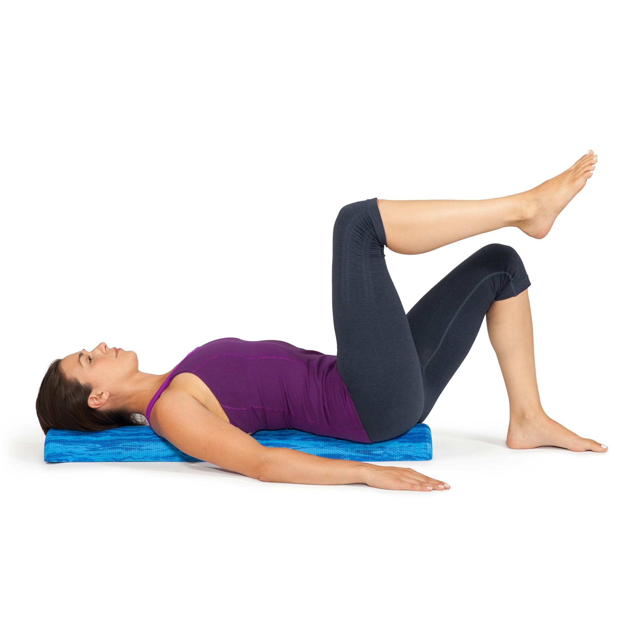 Pro-roller Soft Density Foam Roller - Low For Physical  Pilates Yoga Roll Exercises And Blue 36" X 6" 3" Half-round