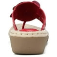thumbnail image 2 of Cliffs by White Mountain Womens Cynthia  Rhinestone Faux Leather Thong Sandals, 2 of 3