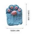 thumbnail image 3 of Uuiauoio Hand-Crocheted Cat Paw Mittens–Fingerless Gloves with 3D Paw Pads, Crochet Mittens, Warm Winter Gloves, Gift for Cat Lovers, 3 of 5