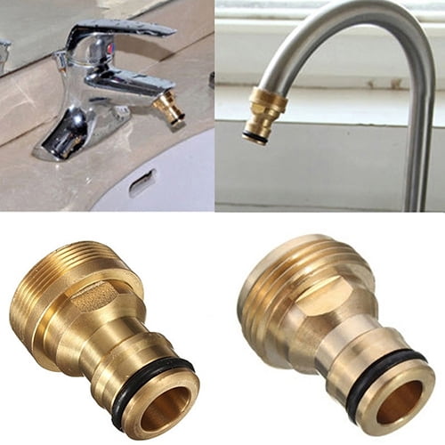 Acheter Adaptateur de robinet en laiton Durable fileté de 1/2 pouces, tuyau  d'eau de jardin, raccord de tuyau rapide