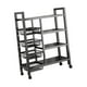 thumbnail image 5 of Estantes de almacenamiento con ruedas Estantería de metal Estantería de metal de 4 niveles de altura ajustable Estantes de cocina para oficina Hogar 80cm x 135cm, 5 of 9