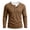 Coffee, variant on CQONEPT Mens Henley Sweater Long Sleeve Waffle Button Up Tunic Tee Casual Knit Pullover Soft Stretch Fall Winter Tops Khaki XL