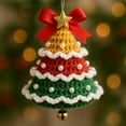 thumbnail image 1 of Adornos Navideños Tejidos a Mano Decoración para Árbol de Navidad Colgante Colgante de Navidad, 1 of 4