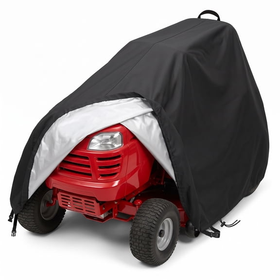 CWYEYE Universal Riding Lawn Mower Cover 72.05×53.94×46.06 Inches, 210D Heavy Duty Oxford Waterproof Lawn Tractor Protector.