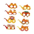 thumbnail image 4 of Gafas de marco para fotos de año Nuevo chino perfecl accesorios para fotos Gafas de animales Gafas de sol de papel para fiestas, 4 of 8