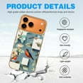 thumbnail image 4 of Case For Apple iPhone Air / 17 Pro / 17 Pro Max Series Case, Slim Thin Transparent Flexible Clear TPU Shockproof Phone Case For iPhone 17 Series, Vintage Flowers Birds (3), 4 of 6