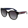 thumbnail image 6 of GG0035S-004 Havana/Blue 54mm Gucci GG0035S Urban Round Woman Sunglasses, 6 of 6