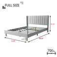 thumbnail image 4 of AUFANK Full Size Metal Platform Beds with Storage, Light Grey, 4 of 7
