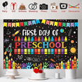 thumbnail image 4 of Colorful Crayons First Day of Preschool Banner Handprints Space Decorations for Classroom School Event Kids Celebration, 4 of 7