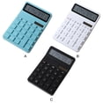 thumbnail image 2 of Methold Calculadora de escritorio con pantalla panorámica precisa de 12 dígitos Calculadora electrónica Calculadora científica Computadoras y accesorios negro, 2 of 6