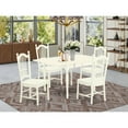 thumbnail image 3 of East West Furniture Dining Room Set Linen White, MZDO5-LWH-W, 3 of 3